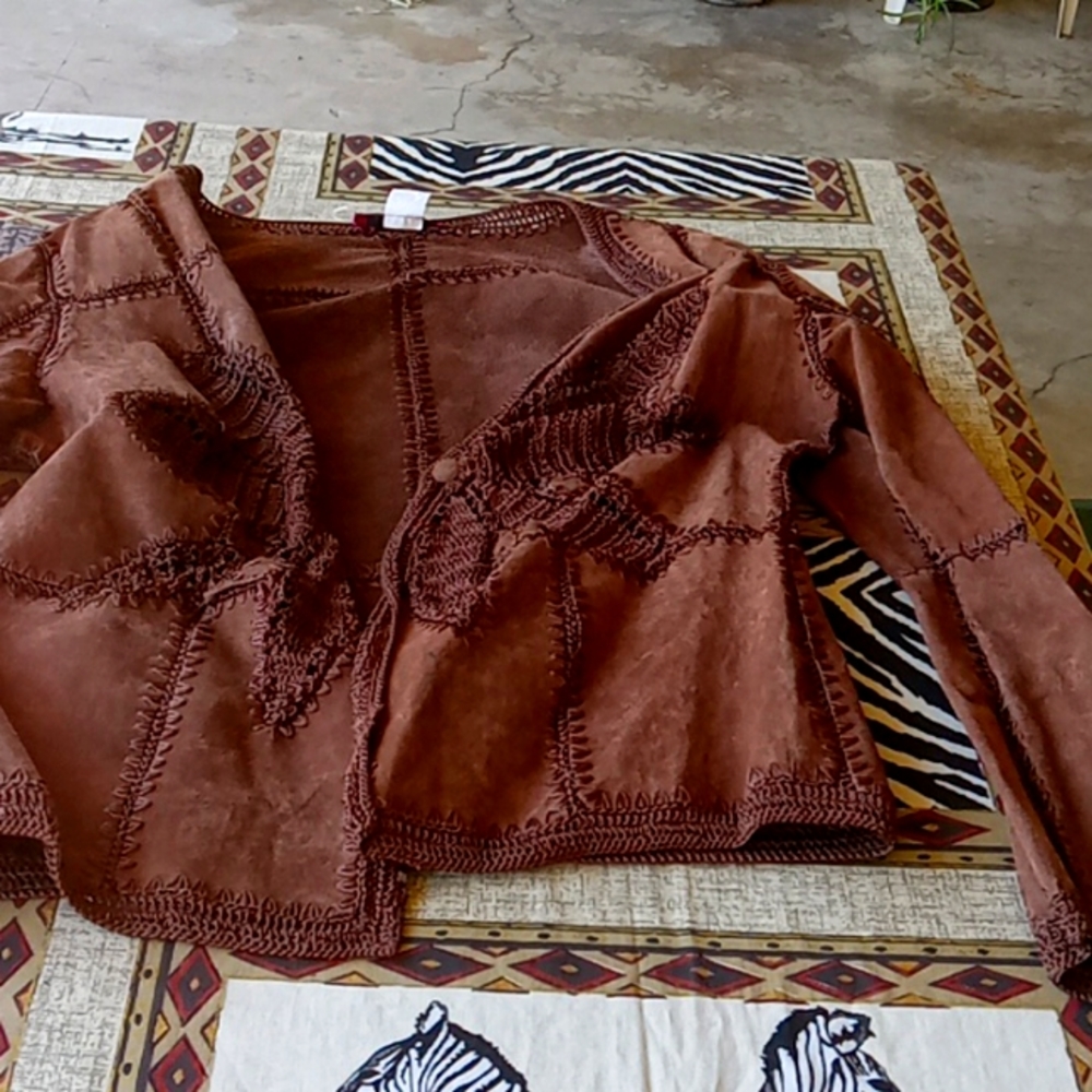BROWN SUEDE JACKET